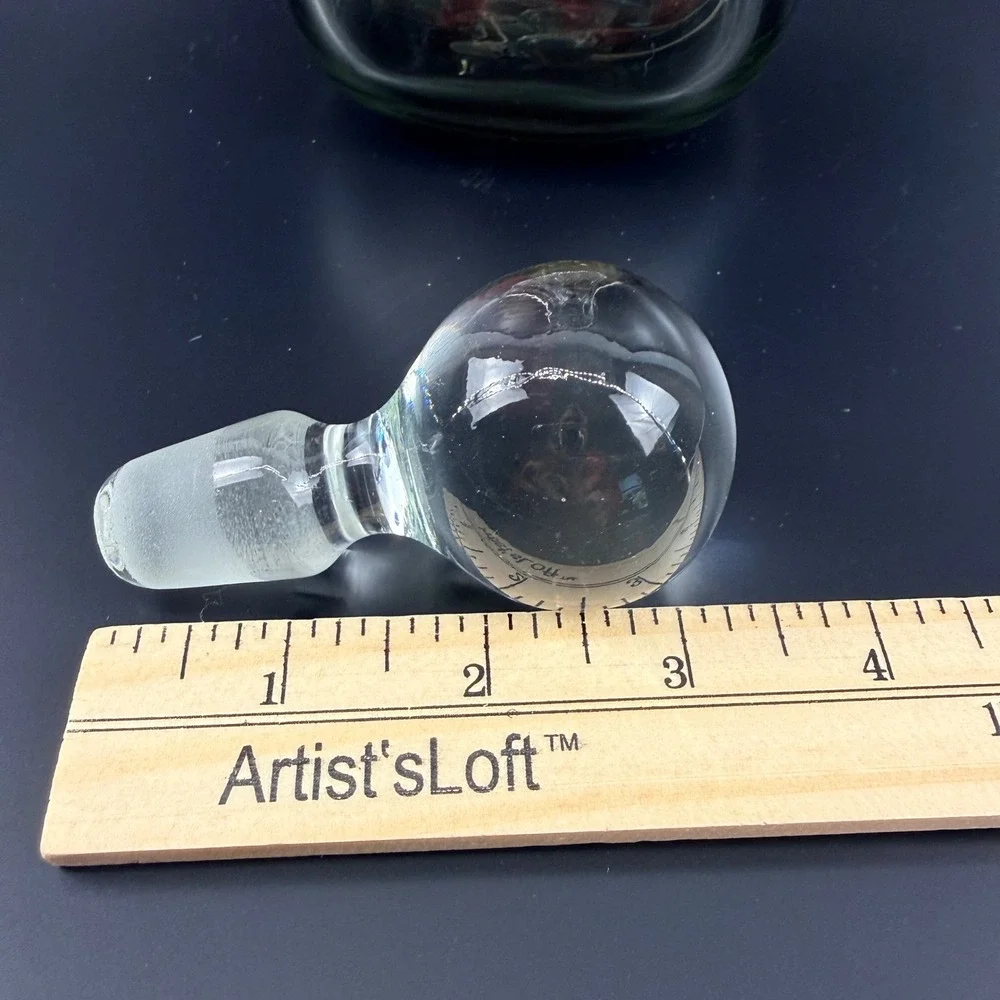 Holmegaard‎ Kluk Kluk Decanter Large Smoke Gray Glass Ball Stopper